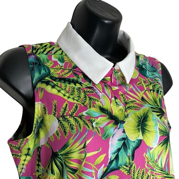 NWT Tommy Bahama Golf Polo Shirt Womens S Tennis Pickleball UPF 50 Preppy Tank - Picture 8 of 12